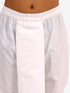 Vastramay Maroon Cotton Silk Nehru Jacket & White Dhoti Kurta Baap Beta Set